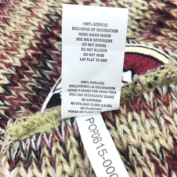 FSU Scarf & 2 Pair Gloves Seminoles Florida State College Football Game Day Gear - Picture 7 of 14